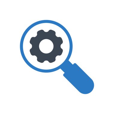 arama vektörü renk simgesi