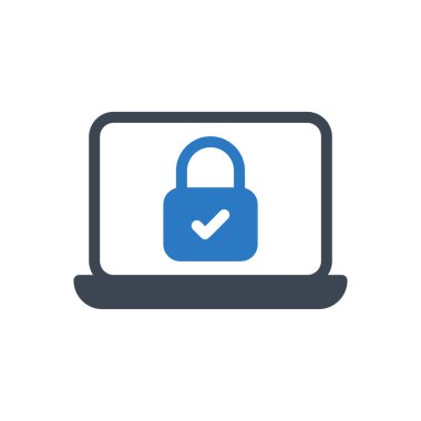 vektör kabartma renk simgesini kilitle