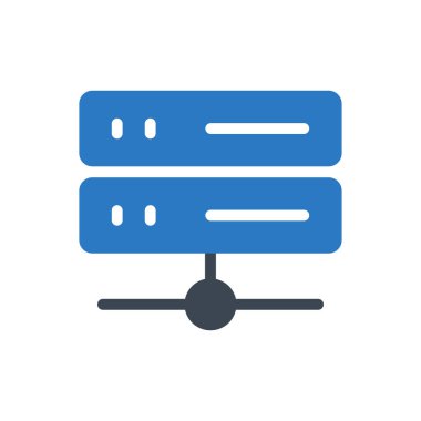 veritabanı vektör renk simgesi