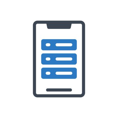 sunucu vektör renk simgesi