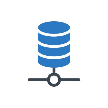 sunucu vektör renk simgesi