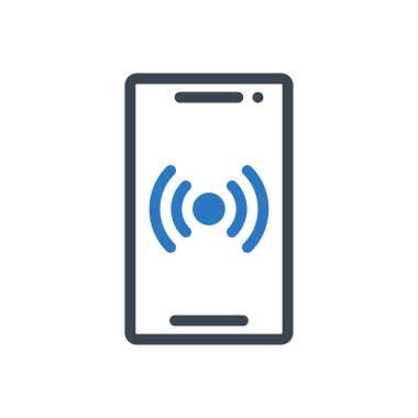 Sinyal vektörü renk simgesi