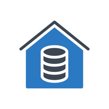 sunucu vektör renk simgesi