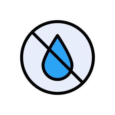 kısıtlı vektör düz renk simgesi