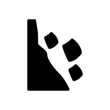 dağ vektörü düz simgesi