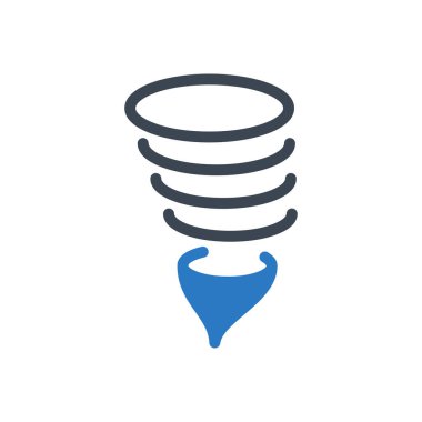 Hurricane vektör renk simgesi