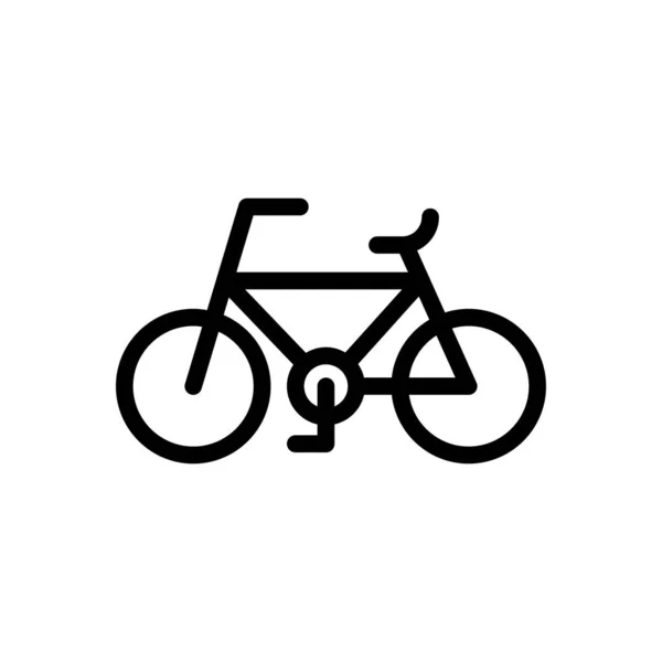 Cykel Vektor Glyf Platt Ikon — Stock vektor