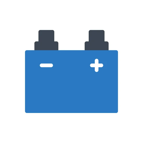 Battery Vector Glyph Color Icon — Stock Vector