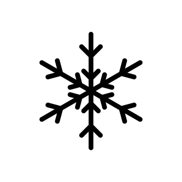 Flockenvektor Thin Line Symbol — Stockvektor