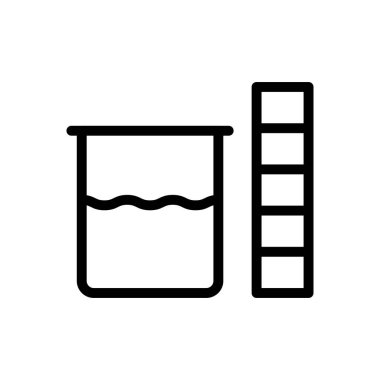 lab vektör ince çizgi simgesi