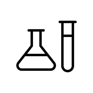 tüp vektör ince çizgi simgesi