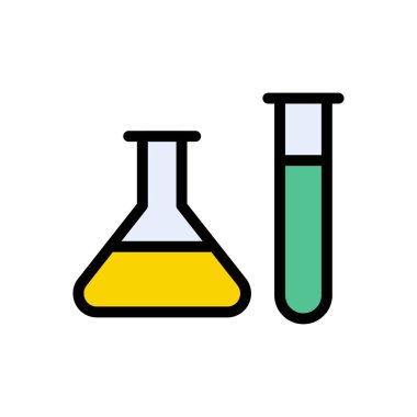tüp vektör düz renk simgesi