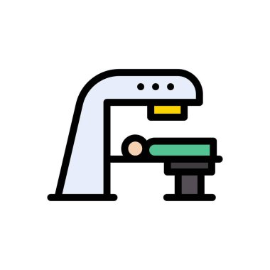 check-up vektörü düz renk simgesi