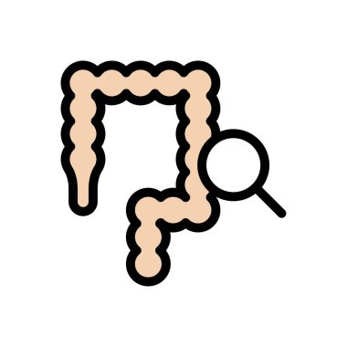 test vektörü düz renk simgesi