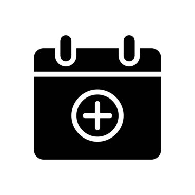 tarih vektörü simgesi düz simgesi