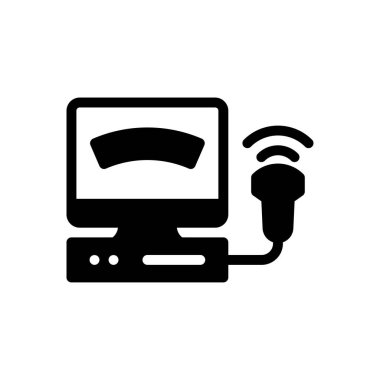 check-up vektör düz simgesi