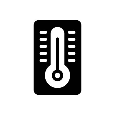 sıcaklık vektörü düz simge