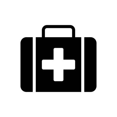 tıbbi vektör sembolü düz simge