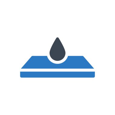 kan vektörü ince çizgi simgesi