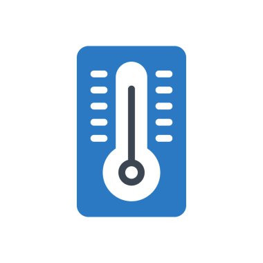 sıcaklık vektörü ince çizgi simgesi