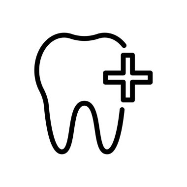 tıbbi vektör ince çizgi simgesi