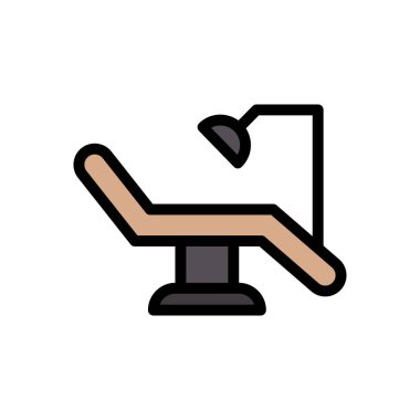 check-up vektörü düz renk simgesi