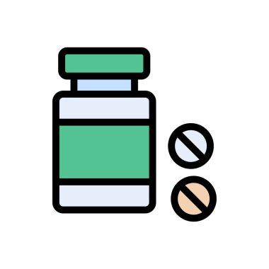 kavanoz vektörü düz renk simgesi