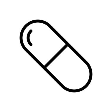 uyuşturucu vektörü ince çizgi simgesi