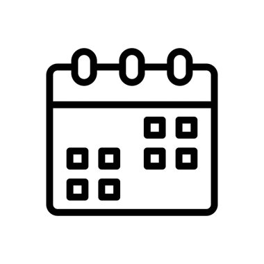 tarih vektörü ince çizgi simgesi