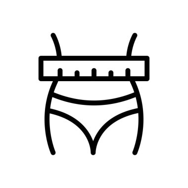 fitness vektörü ince çizgi simgesi