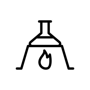 lab vektör ince çizgi simgesi
