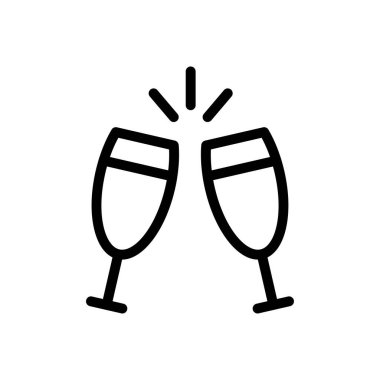 içecekler vektör ince çizgi simgesi