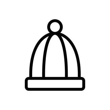 Berbere vektör ince çizgi simgesi