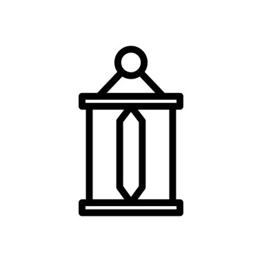 lamba vektörü ince çizgi simgesi