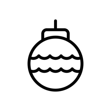 dekorasyon vektörü ince çizgi simgesi