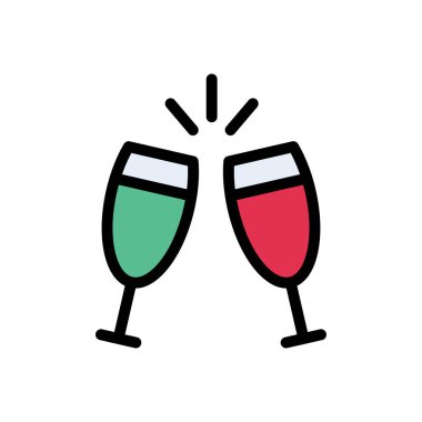 içecekler vektör düz renk simgesi