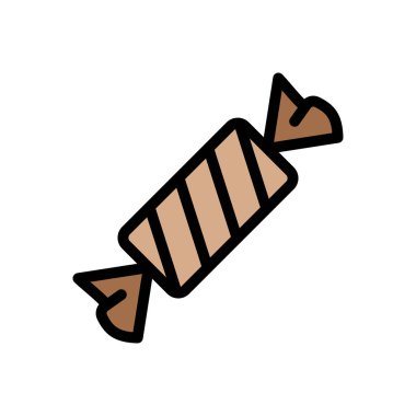 toffee vektör düz renk simgesi