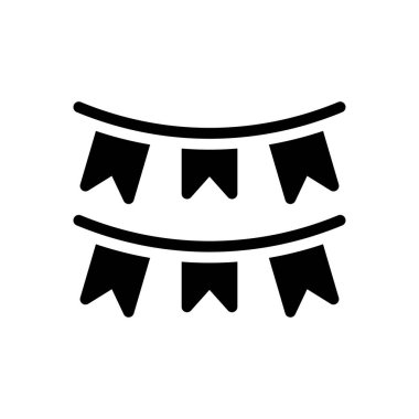 Dekorasyon vektörü düz simgesi