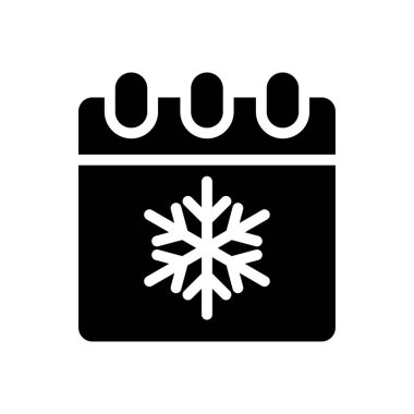 kar tanesi vektör simgesi düz simge