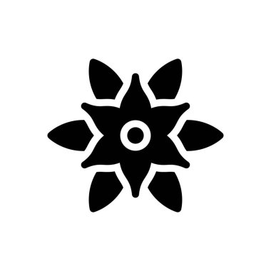 flake vektör glyph düz simgesi