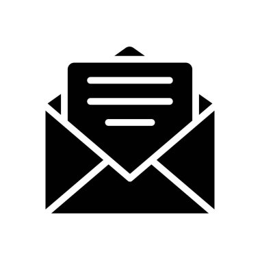 ileti vektörü düz simgesi