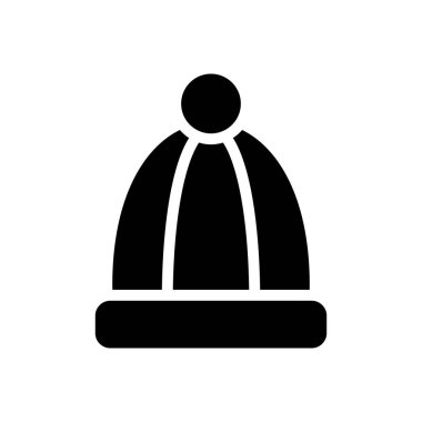 Beanie vektör düz simge