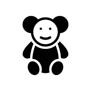 ayı vektör düz simgesi