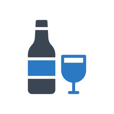 alkol vektörü renk simgesi