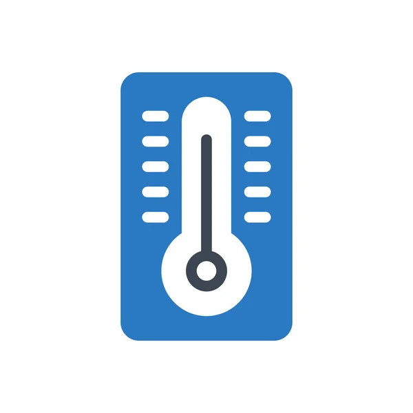 Temperature Vector Thin Line Icon — Stock Vector