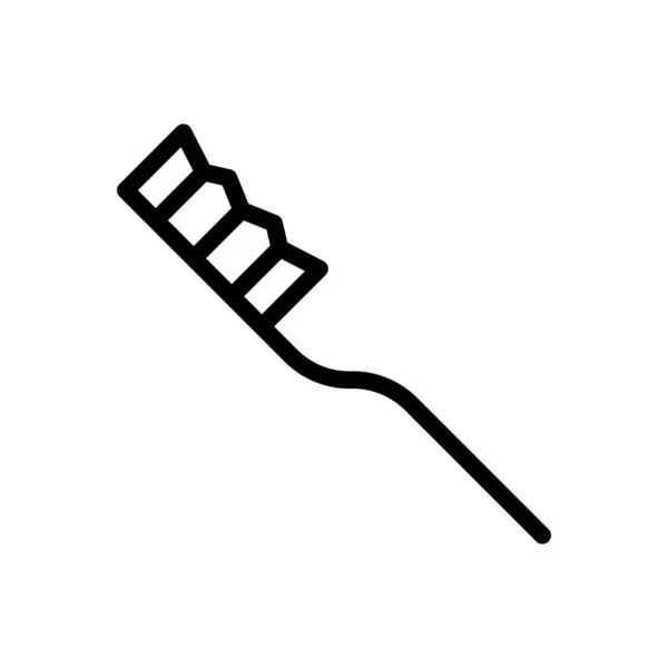 Zahnpasta Vektor Thin Line Symbol — Stockvektor