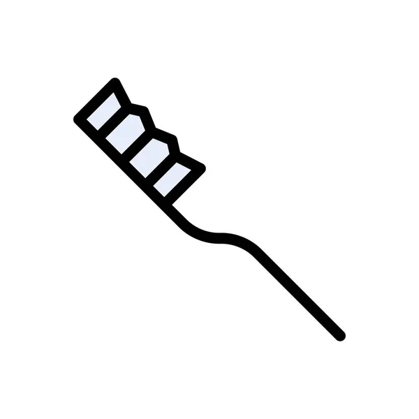 Dentifrice Vecteur Plat Icône Couleur — Image vectorielle