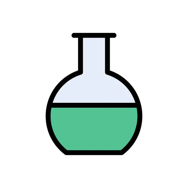 Lab Vector Flat Color Icon — Stock Vector