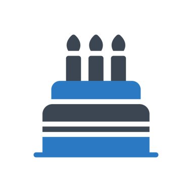 doğum günü vektörü renk simgesi