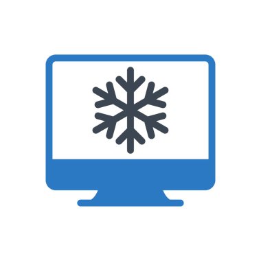 kış vektörü renk simgesi